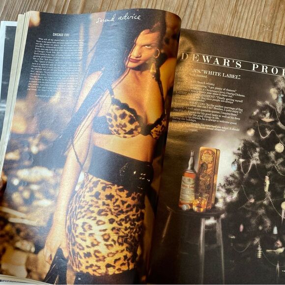 Vtg December 1989 Andy Warhol's Cover ART Interview Magazine Jessica Lange - Picture 9 of 16